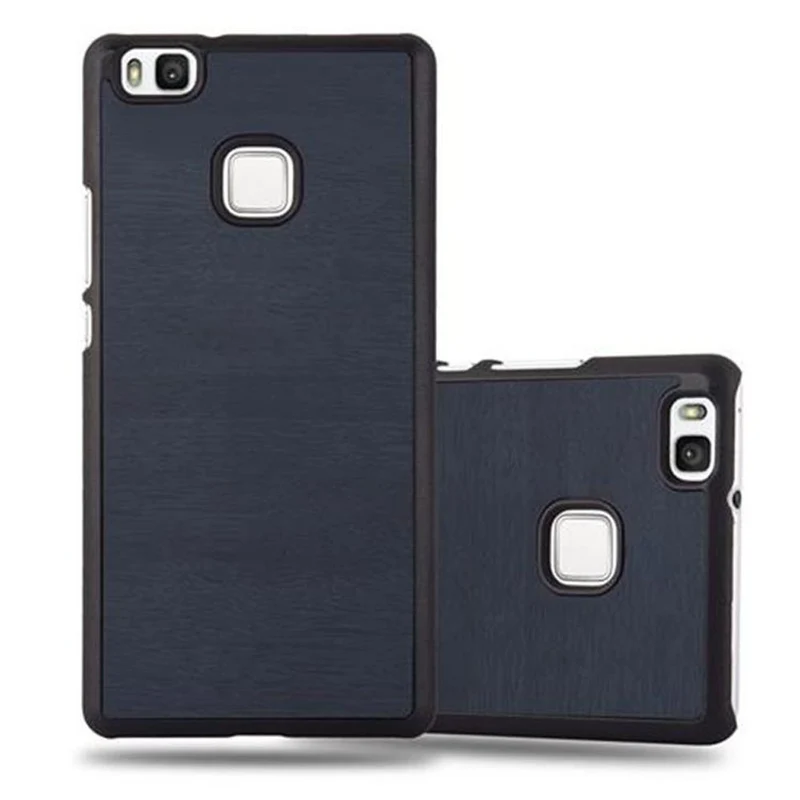 Cadorabo Hülle kompatibel mit Huawei P9 LITE 2016 / G9 LITE Hard Case Schutzhülle in Holz Optik gegen Kratzer und Stöße