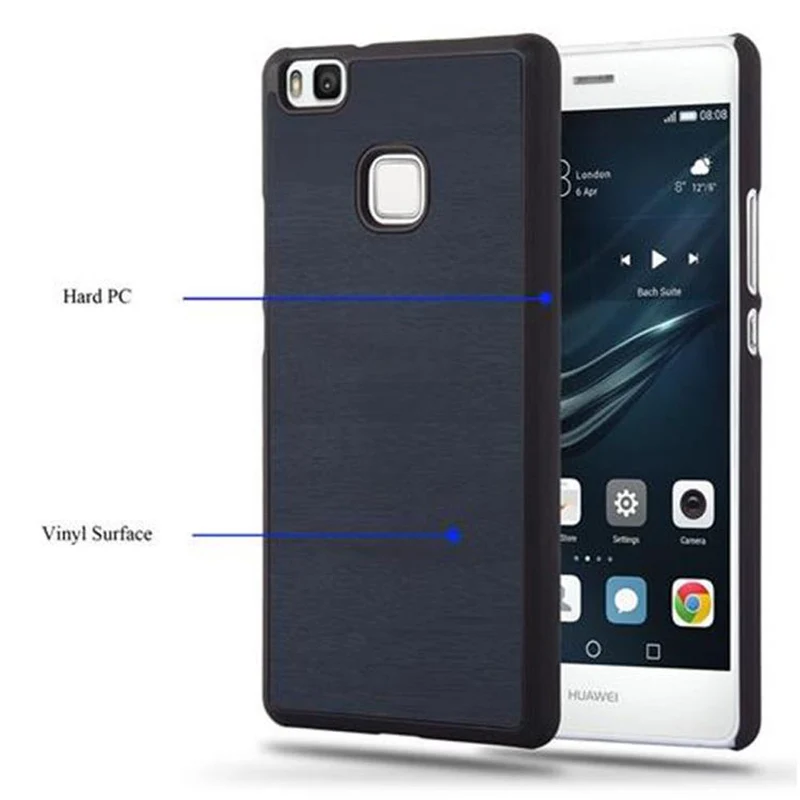 Cadorabo Hülle kompatibel mit Huawei P9 LITE 2016 / G9 LITE Hard Case Schutzhülle in Holz Optik gegen Kratzer und Stöße