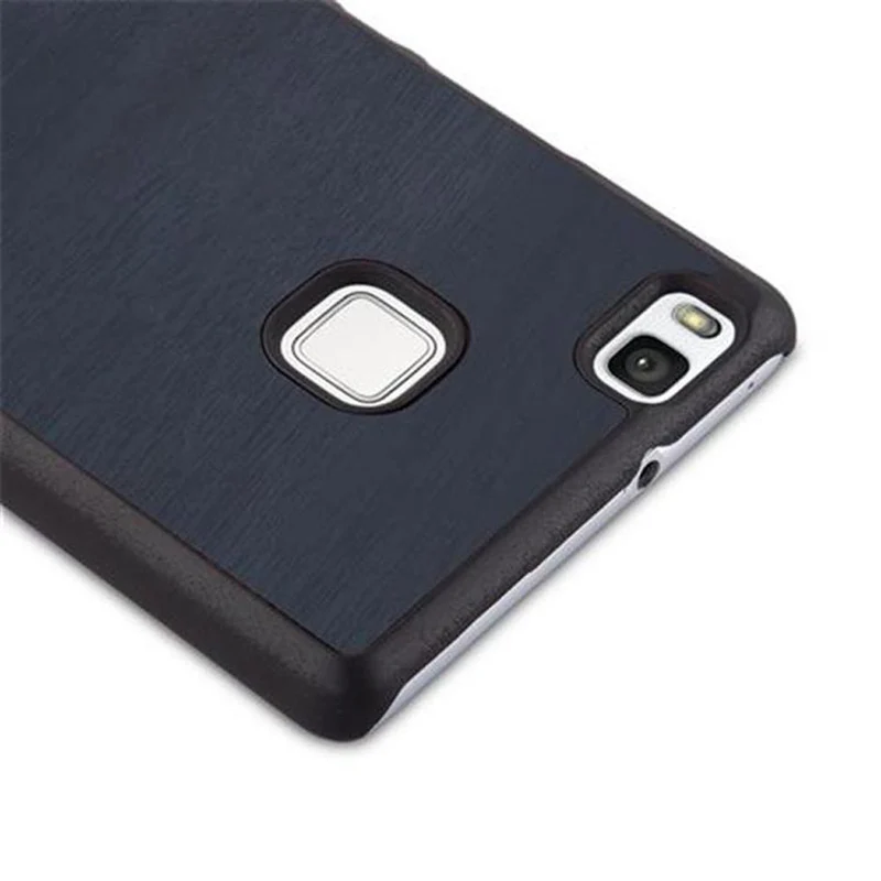 Cadorabo Hülle kompatibel mit Huawei P9 LITE 2016 / G9 LITE Hard Case Schutzhülle in Holz Optik gegen Kratzer und Stöße