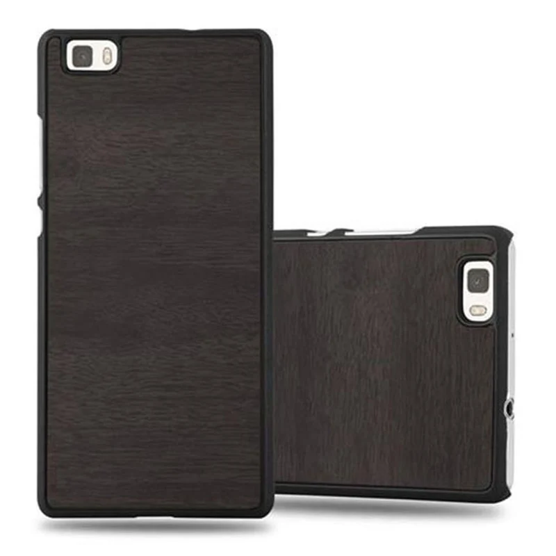 Cadorabo Hülle kompatibel mit Huawei P8 LITE 2015 Hard Case Schutzhülle in Holz Optik gegen Kratzer und Stöße