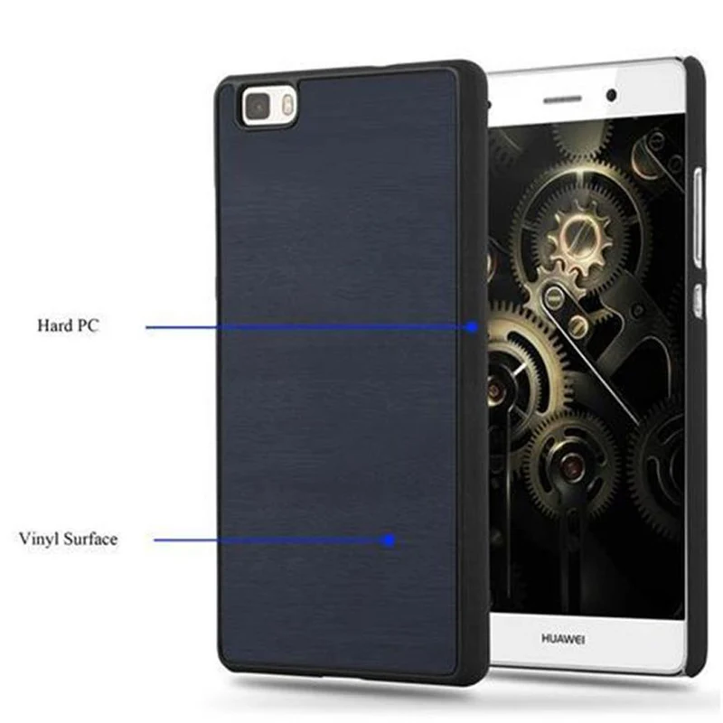 Cadorabo Hülle kompatibel mit Huawei P8 LITE 2015 Hard Case Schutzhülle in Holz Optik gegen Kratzer und Stöße