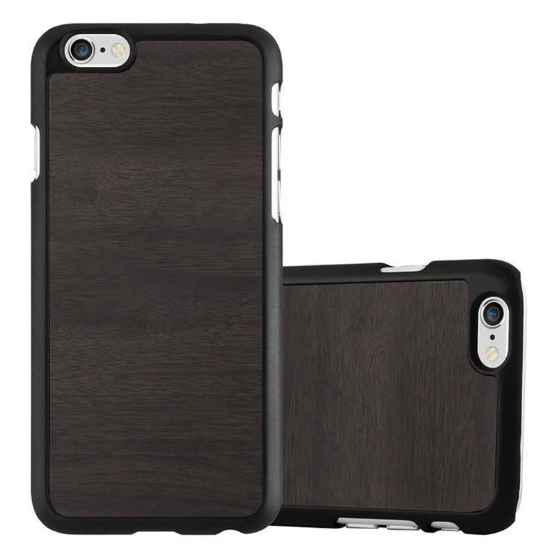 Cadorabo Hülle kompatibel mit Apple iPhone 6 PLUS / 6S PLUS Hard Case Schutzhülle in Holz Optik gegen Kratzer und Stöße