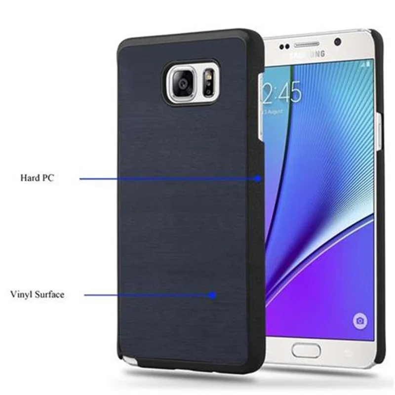 Cadorabo Hülle kompatibel mit Samsung Galaxy NOTE 5 Hard Case Schutzhülle in Holz Optik gegen Kratzer und Stöße