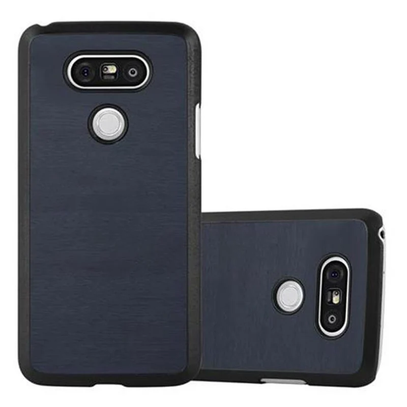 Cadorabo Hülle kompatibel mit LG G5 Hard Case Schutzhülle in Holz Optik gegen Kratzer und Stöße