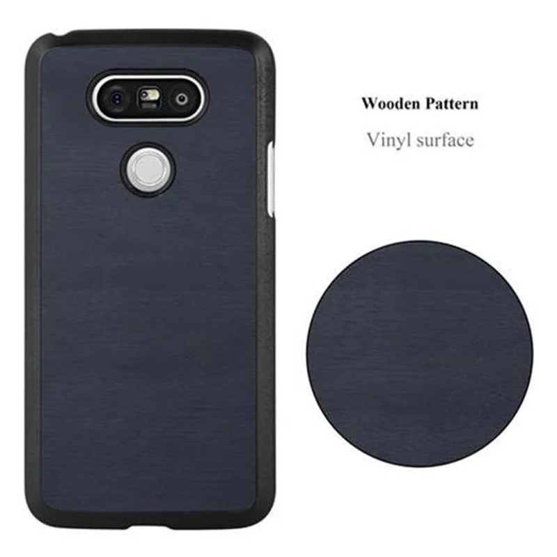Cadorabo Hülle kompatibel mit LG G5 Hard Case Schutzhülle in Holz Optik gegen Kratzer und Stöße