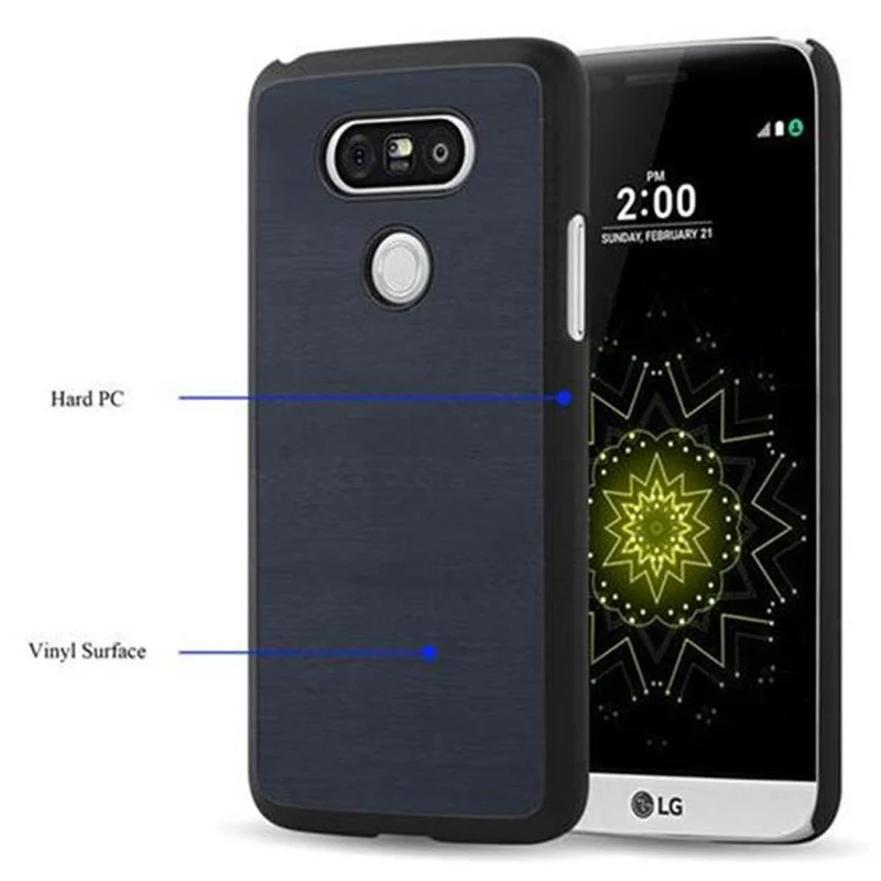 Cadorabo Hülle kompatibel mit LG G5 Hard Case Schutzhülle in Holz Optik gegen Kratzer und Stöße