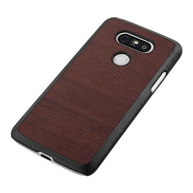 Cadorabo Hülle kompatibel mit LG G5 Hard Case Schutzhülle in Holz Optik gegen Kratzer und Stöße