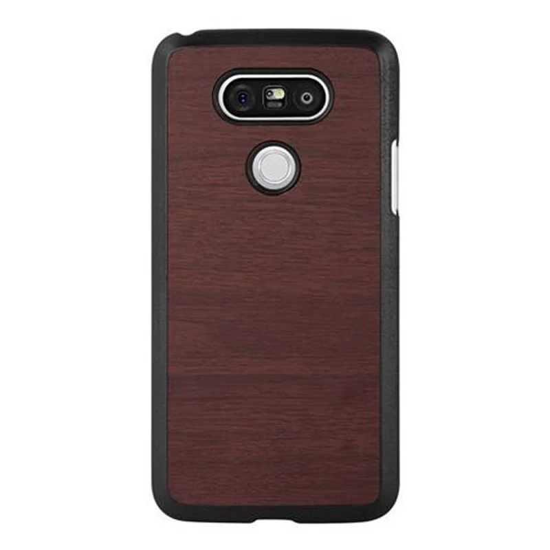Cadorabo Hülle kompatibel mit LG G5 Hard Case Schutzhülle in Holz Optik gegen Kratzer und Stöße