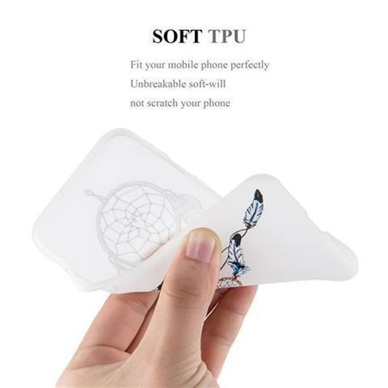 Cadorabo Hülle kompatibel mit Samsung Galaxy A3 2015 mit TRAUMFÄNGER- Schutzhülle aus TPU Silikon mit modernem Aufdruck