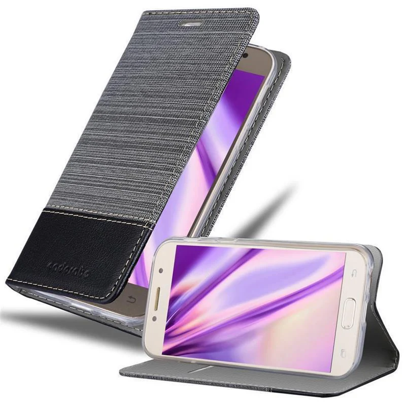 Cadorabo Hülle kompatibel mit Samsung Galaxy A5 2017 Schutzhülle mit Magnetverschluss, Standfunktion und Kartenfach