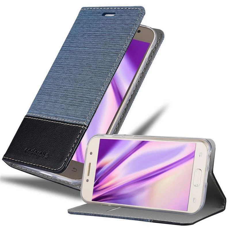 Cadorabo Hülle kompatibel mit Samsung Galaxy A3 2017 Schutzhülle mit Magnetverschluss, Standfunktion und Kartenfach