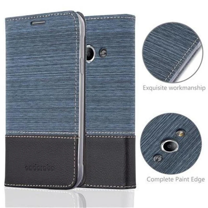 Cadorabo Hülle kompatibel mit Samsung Galaxy XCover 3 Schutzhülle mit Magnetverschluss, Standfunktion und Kartenfach