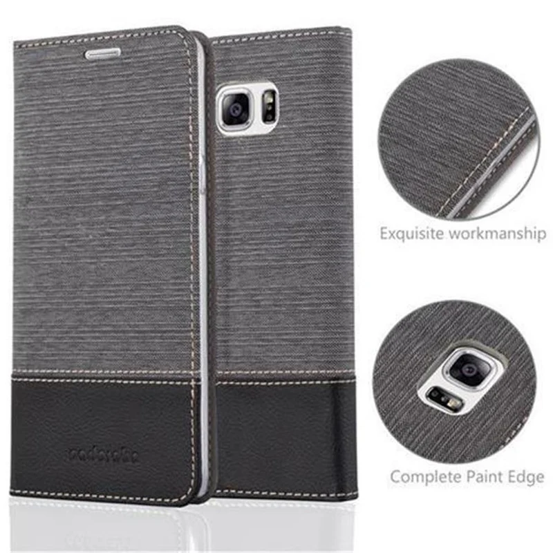 Cadorabo Hülle kompatibel mit Samsung Galaxy NOTE 5 Schutzhülle mit Magnetverschluss, Standfunktion und Kartenfach