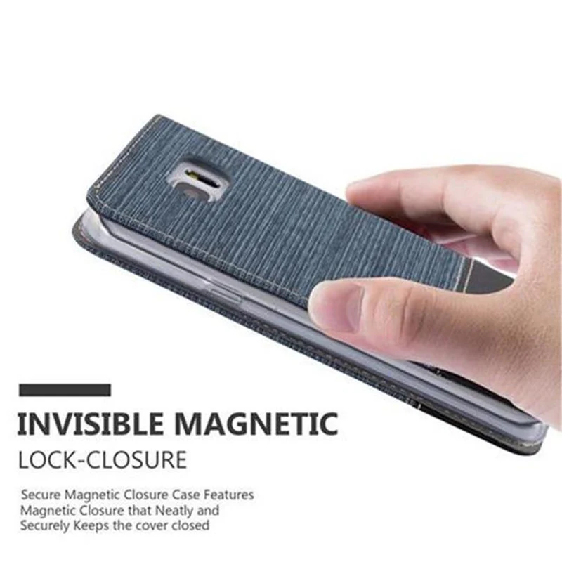 Cadorabo Hülle kompatibel mit Samsung Galaxy NOTE 5 Schutzhülle mit Magnetverschluss, Standfunktion und Kartenfach