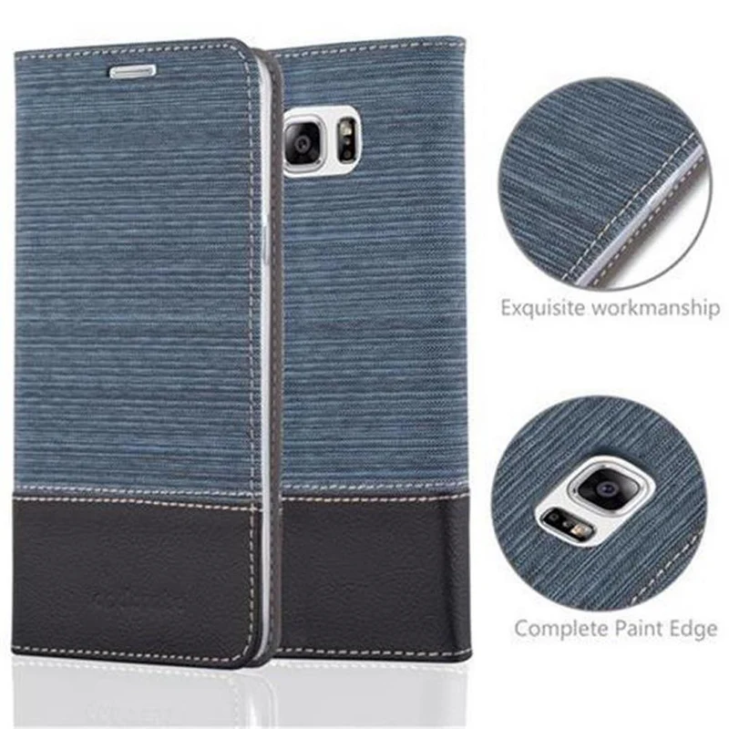 Cadorabo Hülle kompatibel mit Samsung Galaxy NOTE 5 Schutzhülle mit Magnetverschluss, Standfunktion und Kartenfach