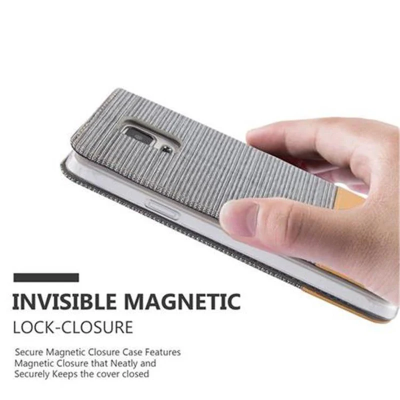 Cadorabo Hülle kompatibel mit Samsung Galaxy NOTE 4 Schutzhülle mit Magnetverschluss, Standfunktion und Kartenfach