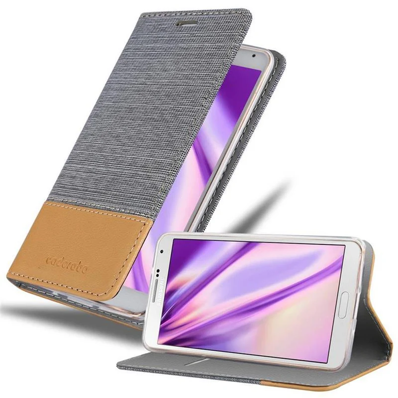 Cadorabo Hülle kompatibel mit Samsung Galaxy NOTE 3 Schutzhülle mit Magnetverschluss, Standfunktion und Kartenfach