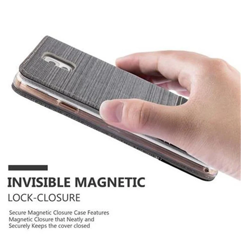 Cadorabo Hülle kompatibel mit Samsung Galaxy NOTE 3 Schutzhülle mit Magnetverschluss, Standfunktion und Kartenfach