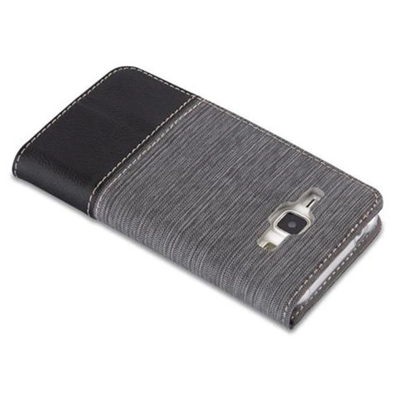 Cadorabo Hülle kompatibel mit Samsung Galaxy J1 2015 Schutzhülle mit Magnetverschluss, Standfunktion und Kartenfach