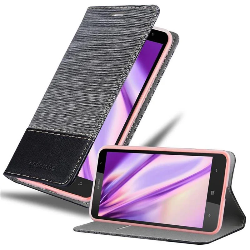 Cadorabo Hülle kompatibel mit Nokia Lumia 1320 Schutzhülle mit Magnetverschluss, Standfunktion und Kartenfach