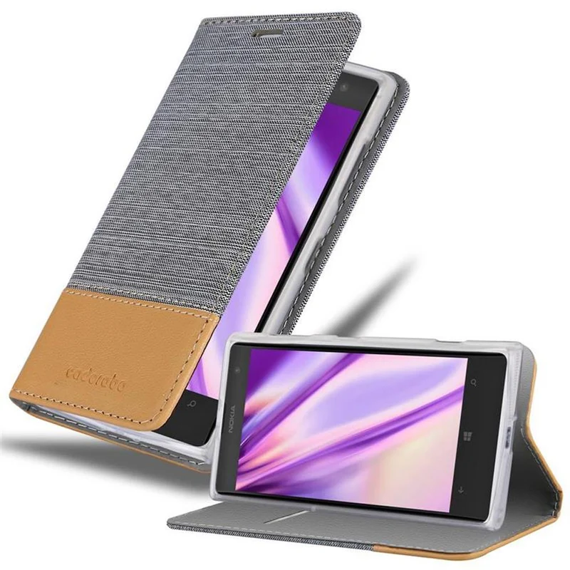 Cadorabo Hülle kompatibel mit Nokia Lumia 1020 Schutzhülle mit Magnetverschluss, Standfunktion und Kartenfach