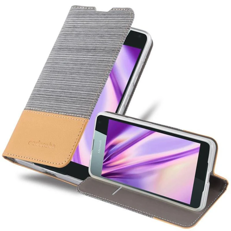Cadorabo Hülle kompatibel mit Nokia Lumia 650 Schutzhülle mit Magnetverschluss, Standfunktion und Kartenfach