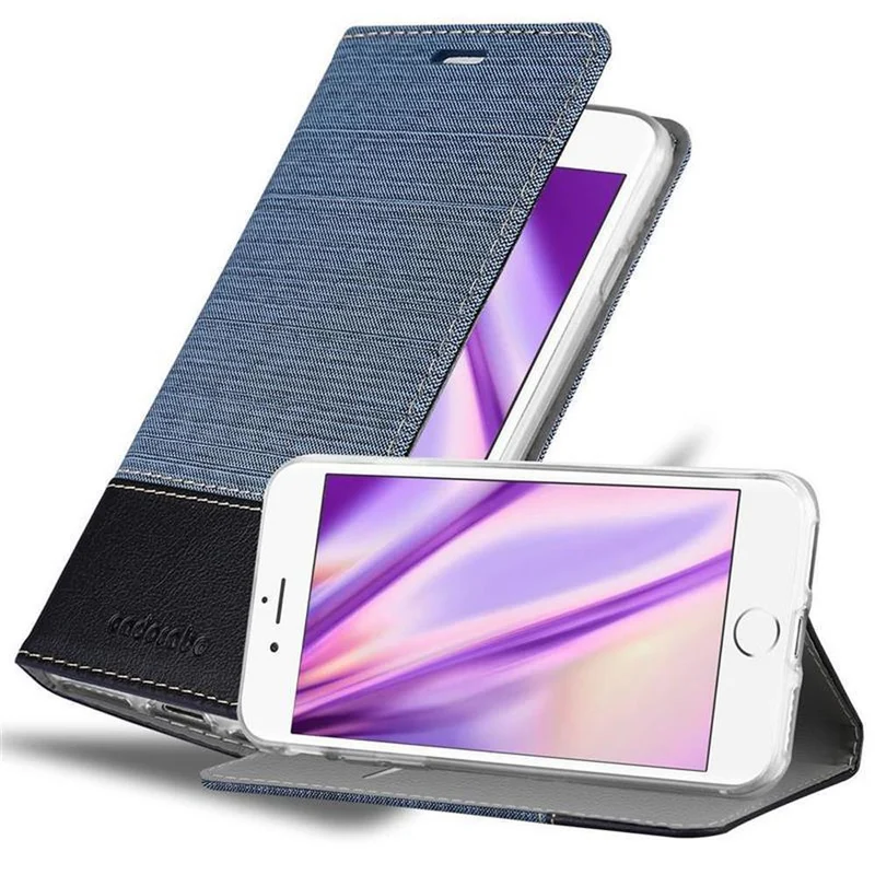 Cadorabo Hülle kompatibel mit Apple iPhone 6 PLUS / 6S PLUS Schutzhülle mit Magnetverschluss, Standfunktion und Kartenfach