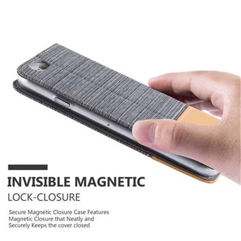 Cadorabo Hülle kompatibel mit Apple iPhone 6 PLUS / 6S PLUS Schutzhülle mit Magnetverschluss, Standfunktion und Kartenfach
