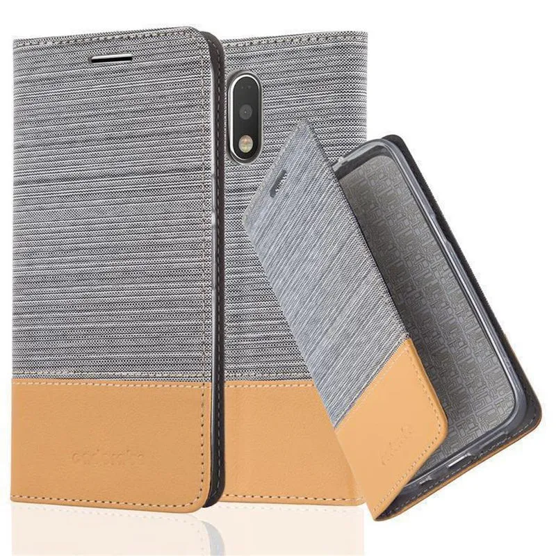 Cadorabo Hülle kompatibel mit Motorola MOTO G4 / G4 PLUS Schutzhülle mit Magnetverschluss, Standfunktion und Kartenfach