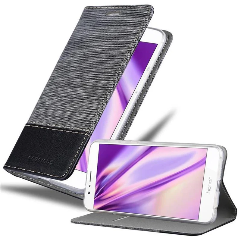 Cadorabo Hülle kompatibel mit Honor 8 / 8 PREMIUM Schutzhülle mit Magnetverschluss, Standfunktion und Kartenfach