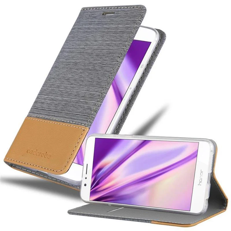 Cadorabo Hülle kompatibel mit Honor 8 / 8 PREMIUM Schutzhülle mit Magnetverschluss, Standfunktion und Kartenfach