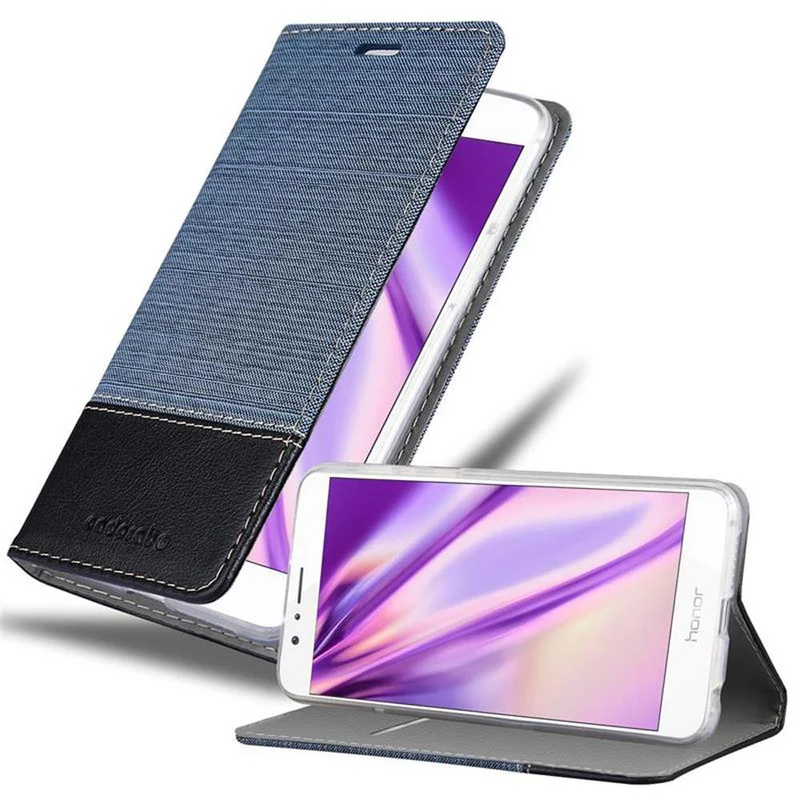Cadorabo Hülle kompatibel mit Honor 8 / 8 PREMIUM Schutzhülle mit Magnetverschluss, Standfunktion und Kartenfach