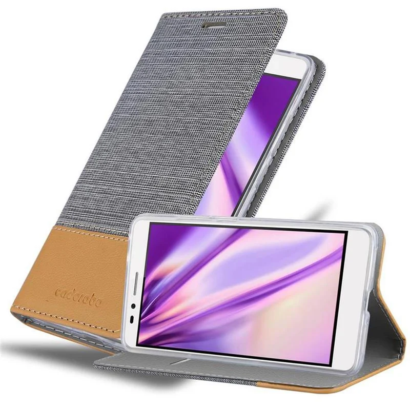 Cadorabo Hülle kompatibel mit Honor 5X / Play 5X / Huawei GR5 2016 Schutzhülle mit Magnetverschluss, Standfunktion und Kartenfach