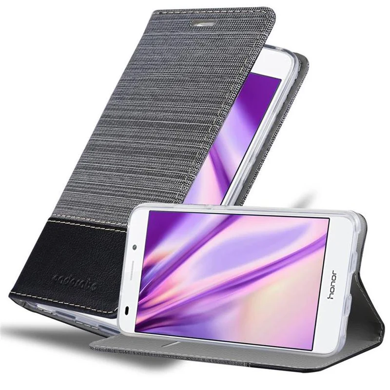 Cadorabo Hülle kompatibel mit Honor 5C Schutzhülle mit Magnetverschluss, Standfunktion und Kartenfach