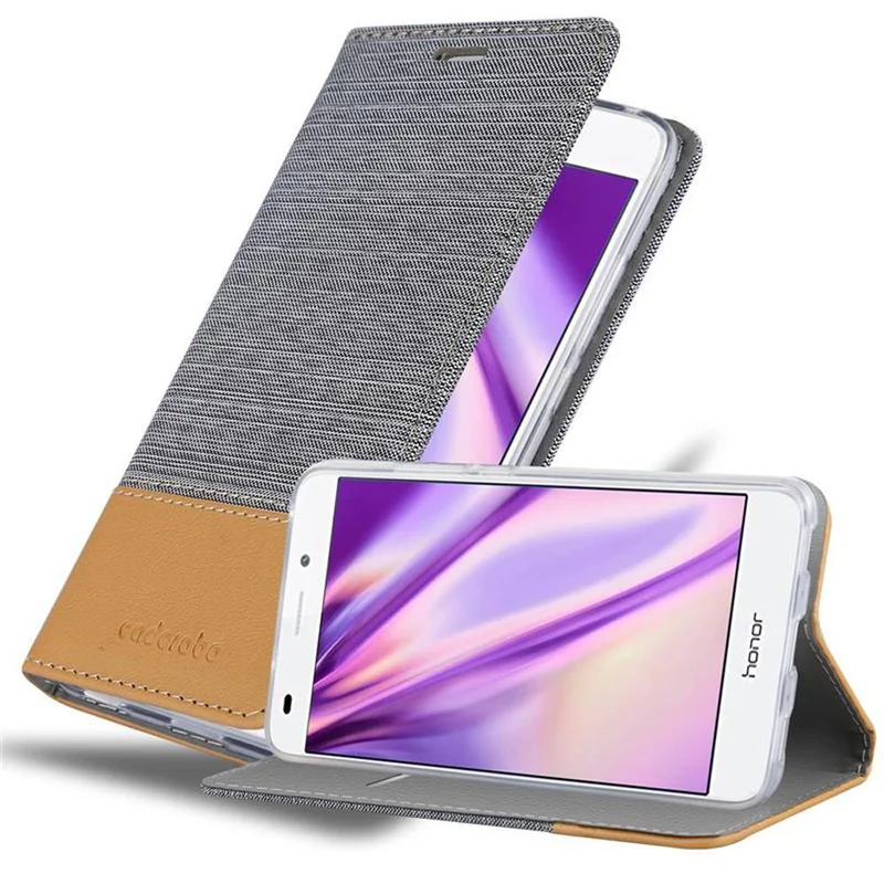Cadorabo Hülle kompatibel mit Honor 5C Schutzhülle mit Magnetverschluss, Standfunktion und Kartenfach