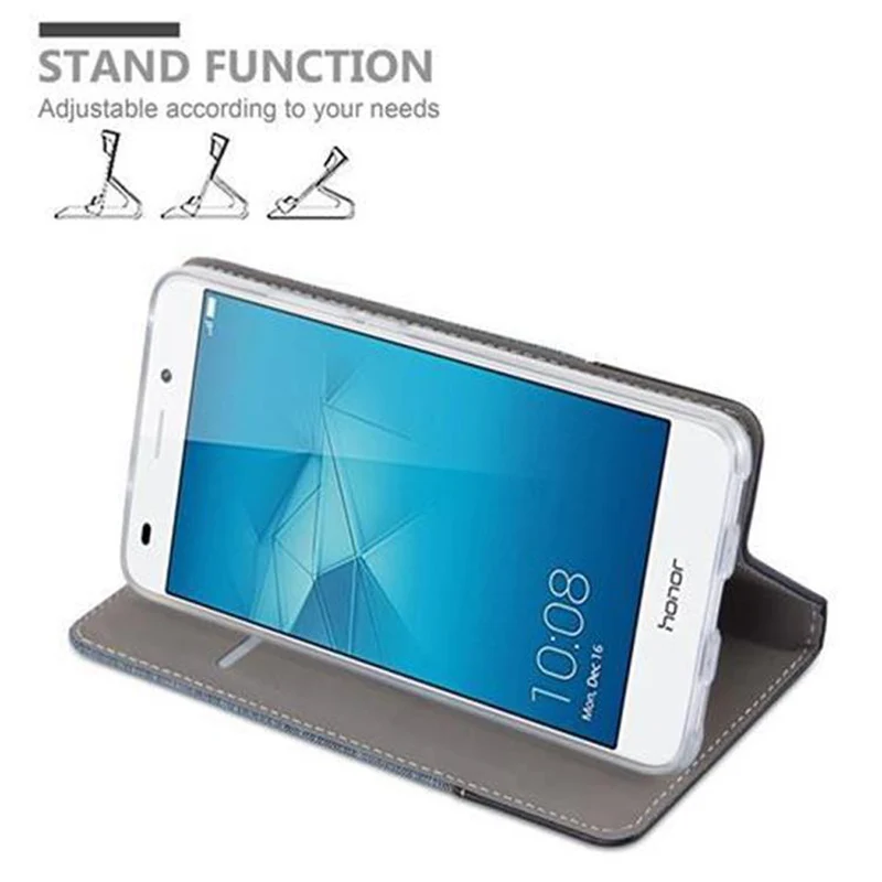 Cadorabo Hülle kompatibel mit Honor 5C Schutzhülle mit Magnetverschluss, Standfunktion und Kartenfach