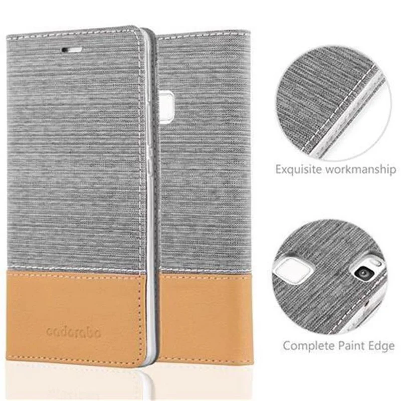 Cadorabo Hülle kompatibel mit Huawei P9 LITE 2016 / G9 LITE Schutzhülle mit Magnetverschluss, Standfunktion und Kartenfach