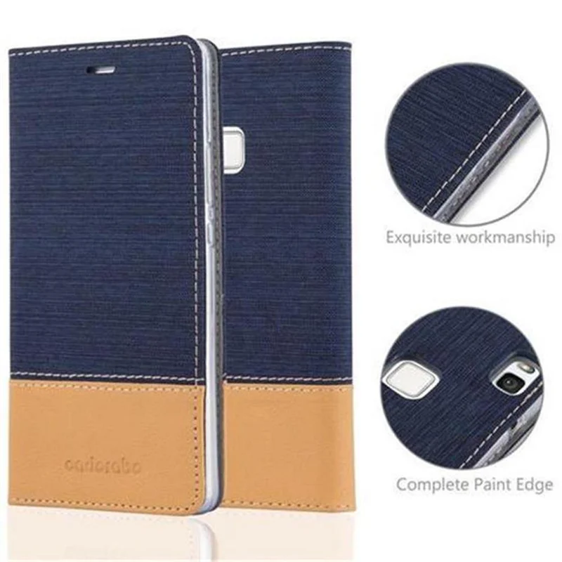 Cadorabo Hülle kompatibel mit Huawei P9 LITE 2016 / G9 LITE Schutzhülle mit Magnetverschluss, Standfunktion und Kartenfach