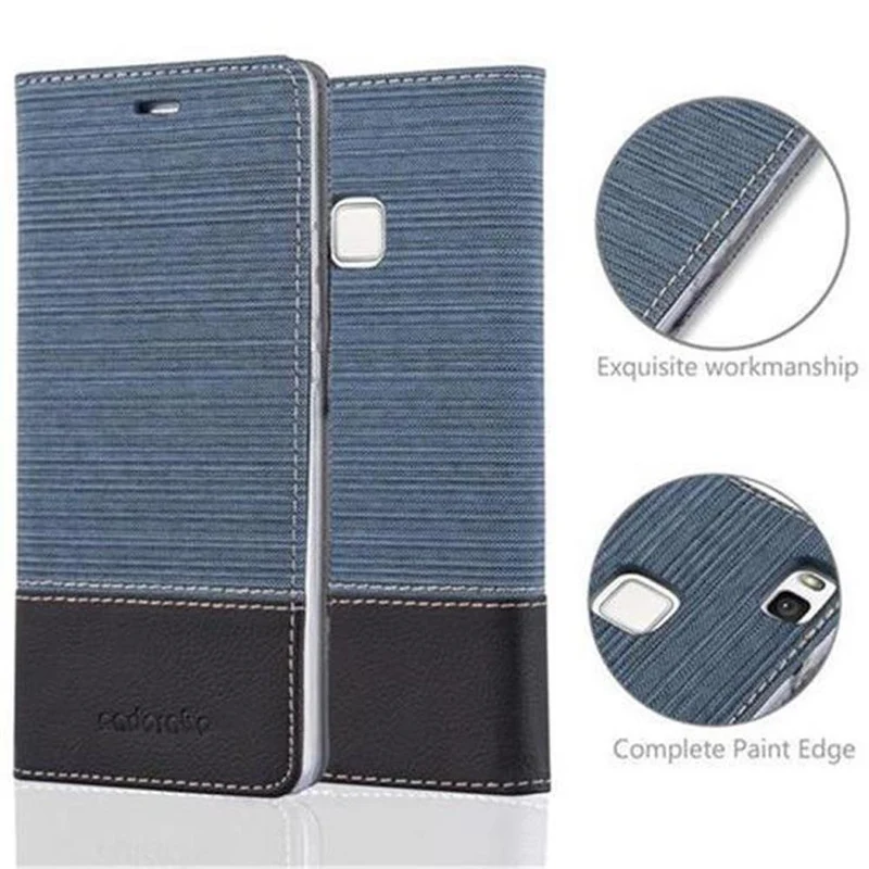 Cadorabo Hülle kompatibel mit Huawei P9 LITE 2016 / G9 LITE Schutzhülle mit Magnetverschluss, Standfunktion und Kartenfach