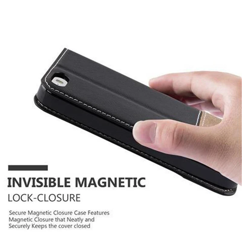 Cadorabo Hülle kompatibel mit Apple iPhone 5 / 5S / SE 2016 Schutzhülle mit Magnetverschluss, Standfunktion und Kartenfach