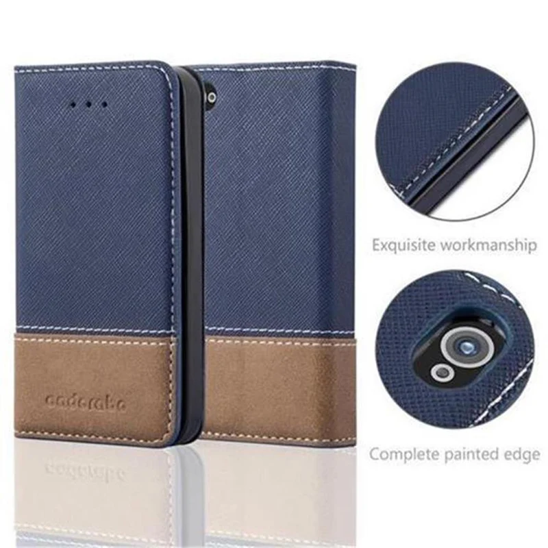 Cadorabo Hülle kompatibel mit Apple iPhone 4 / 4S Schutzhülle mit Magnetverschluss, Standfunktion und Kartenfach