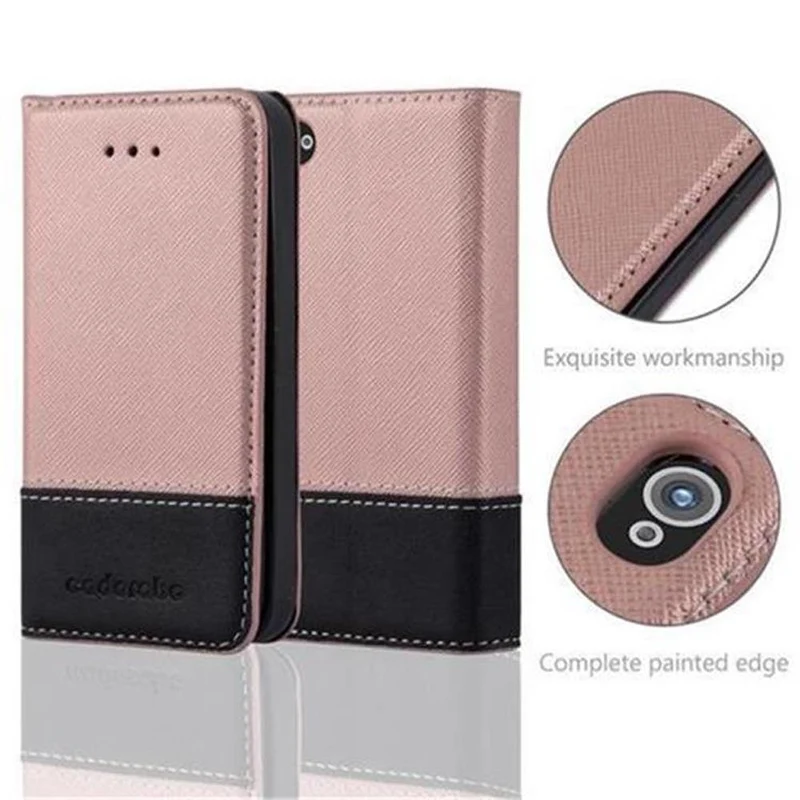 Cadorabo Hülle kompatibel mit Apple iPhone 4 / 4S Schutzhülle mit Magnetverschluss, Standfunktion und Kartenfach