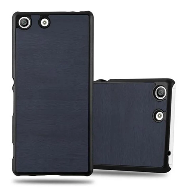 Cadorabo Hülle kompatibel mit Sony Xperia M5 Hard Case Schutzhülle in Holz Optik gegen Kratzer und Stöße