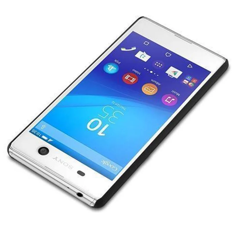 Cadorabo Hülle kompatibel mit Sony Xperia M5 Hard Case Schutzhülle in Holz Optik gegen Kratzer und Stöße