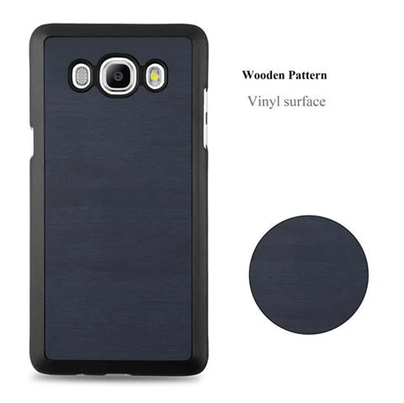 Cadorabo Hülle kompatibel mit Samsung Galaxy J5 2016 Hard Case Schutzhülle in Holz Optik gegen Kratzer und Stöße
