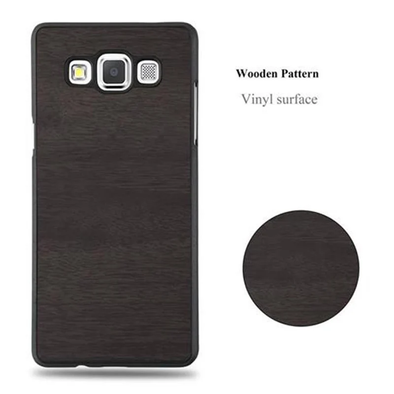 Cadorabo Hülle kompatibel mit Samsung Galaxy A3 2015 Hard Case Schutzhülle in Holz Optik gegen Kratzer und Stöße
