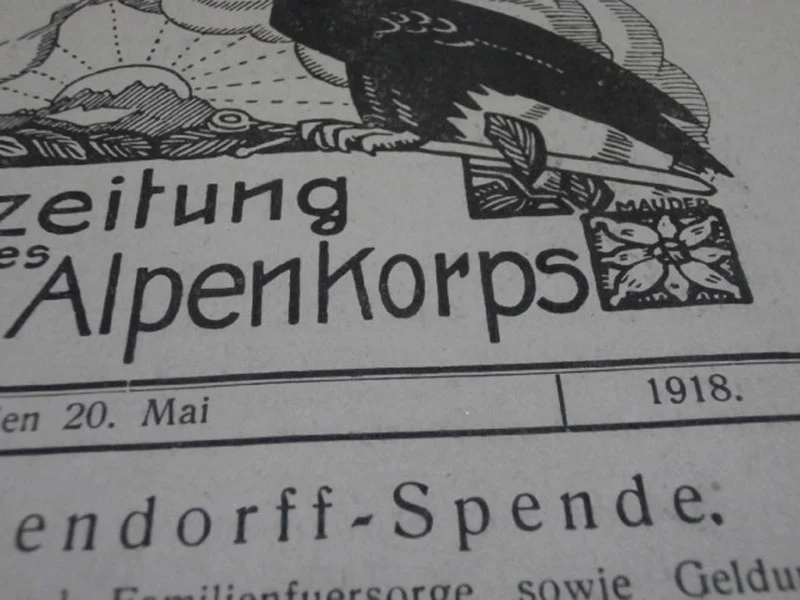 "Feldzeitung des Deutschen Alpenkorps" 7 Ausgaben - Mai 1918