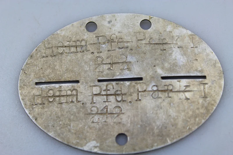 Typenschild - Heim.Pfd.Park I°