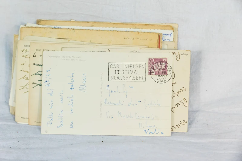 Papierblock einer Familie aus dem 2. Weltkrieg