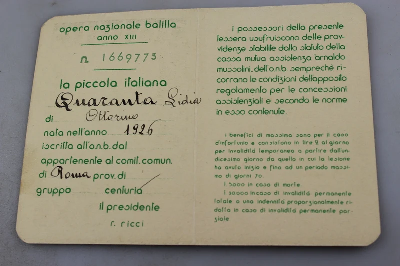 GIL-Karte "Little Italian" XIII°